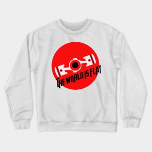 the world is flat Crewneck Sweatshirt